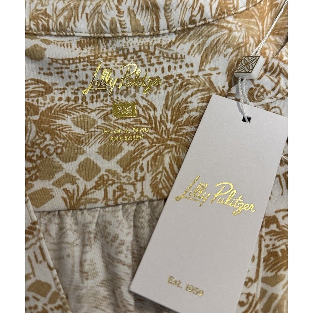 Lilly Pulitzer Dev Dress Sand Bar Palm Beach Paradise. Size XS - Picture 7 of 7
